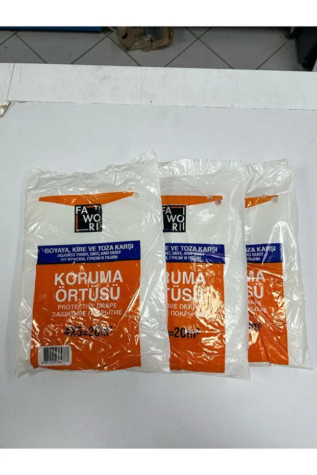 FAWORİ Boya Koruma Örtüsü 20 M2 3 Adet